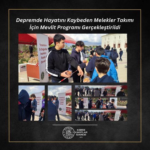 Depremde Hayatını Kaybeden Melekler Takımı İçin Mevlit Programı Gerçekleştirildi