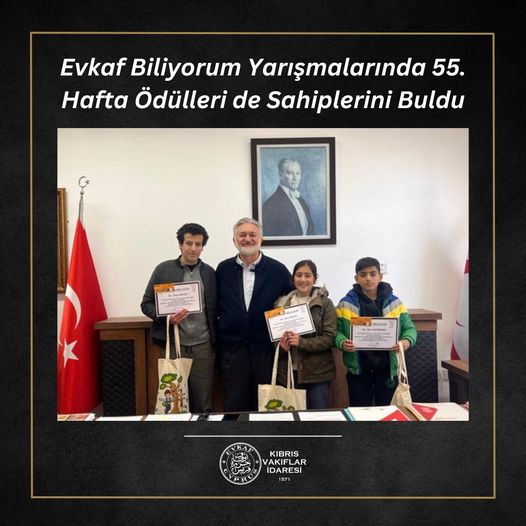 Evkaf Biliyorum Yarışmalarında 55. Hafta Ödülleri de Sahiplerini Buldu