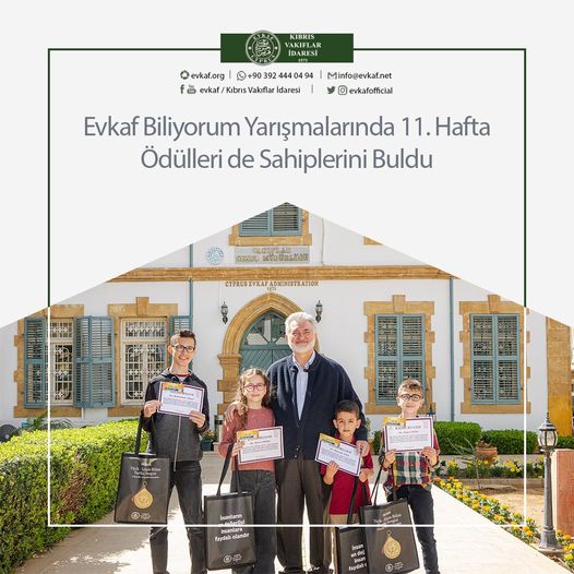 Evkaf Biliyorum Yarışmalarında 11. Hafta Ödülleri de Sahiplerini Buldu