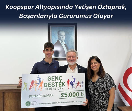Koopspor Altyapısında Yetişen Öztoprak, Başarılarıyla Gururumuz Oluyor