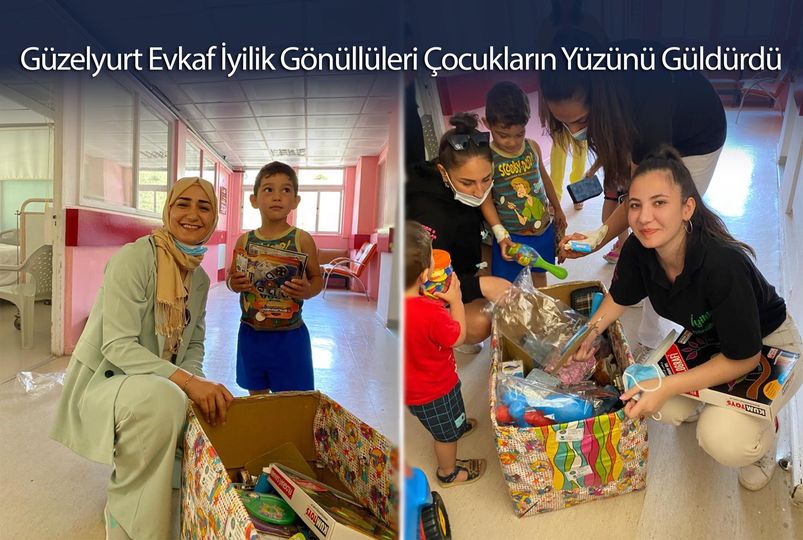 Güzelyurt Evkaf İyilik Gönüllüleri Çocukların Yüzünü Güldürdü
