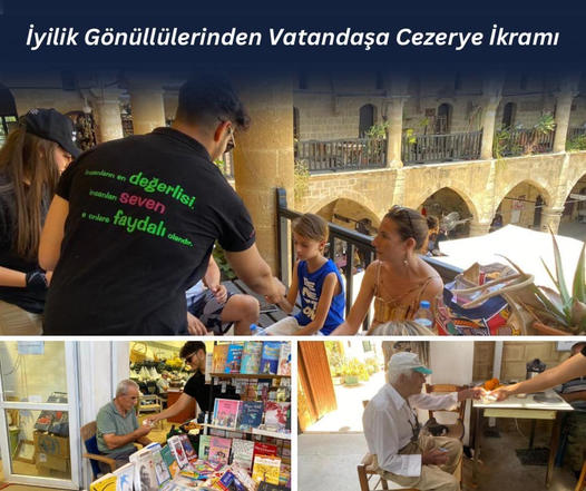 İyilik Gönüllülerinden Vatandaşa Cezerye İkramı