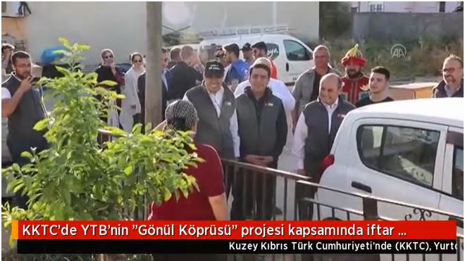 KKTC'de YTB'nin "Gönül Köprüsü" projesi kapsamında iftar programı düzenlendi