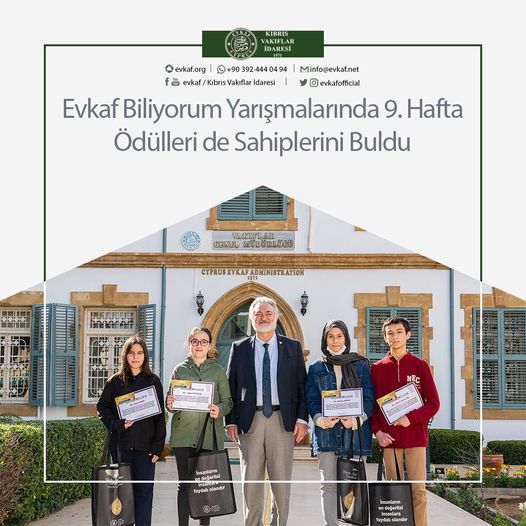 Evkaf Biliyorum Yarışmalarında 9. Hafta Ödülleri de Sahiplerini Buldu