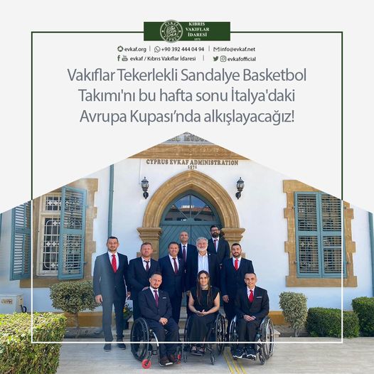 Vakıflar Tekerlekli Sandalye Basketbol Takımı'nı bu hafta sonu İtalya'daki Avrupa Kupası’nda alkışlayacağız!
