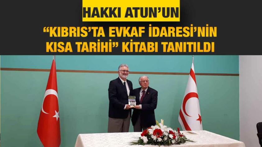 Atun, “Kıbrıs’ta Evkaf İdaresi’nin Kısa Tarihi” isimli kitabını Benter’e takdim etti