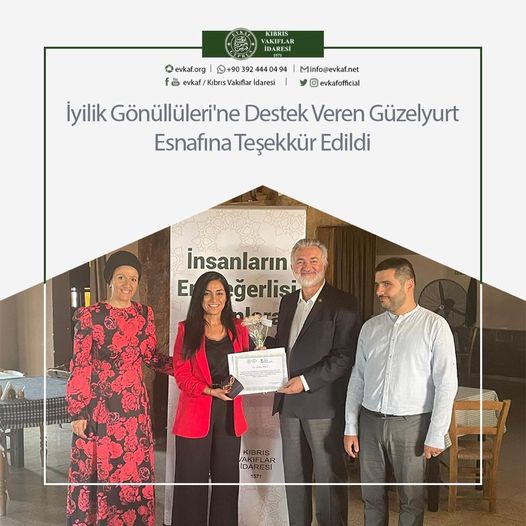İyilik Gönüllülerine Destek Veren Güzelyurt Esnafına Teşekkür Edildi.