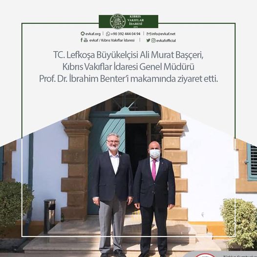 TC. Lefkoşa Büyükelçisi, KVİ Genel Müdürünü makamında ziyaret etti.