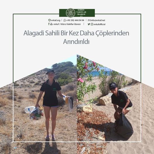 Alagadi Sahili Bir Kez Daha Çöplerinden Arındırıldı.
