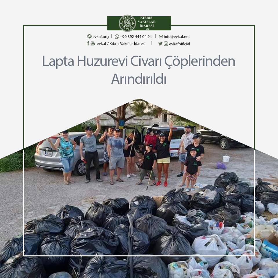 Lapta Huzurevi Civarı Çöplerinden Arındırıldı.