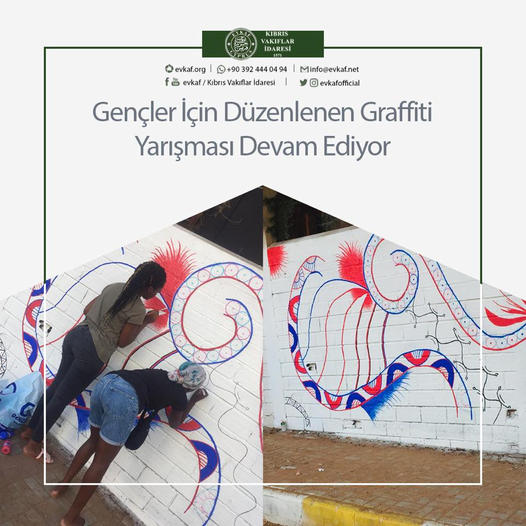 Gençler İçin Düzenlenen Graffiti Yarışması Devam Ediyor.