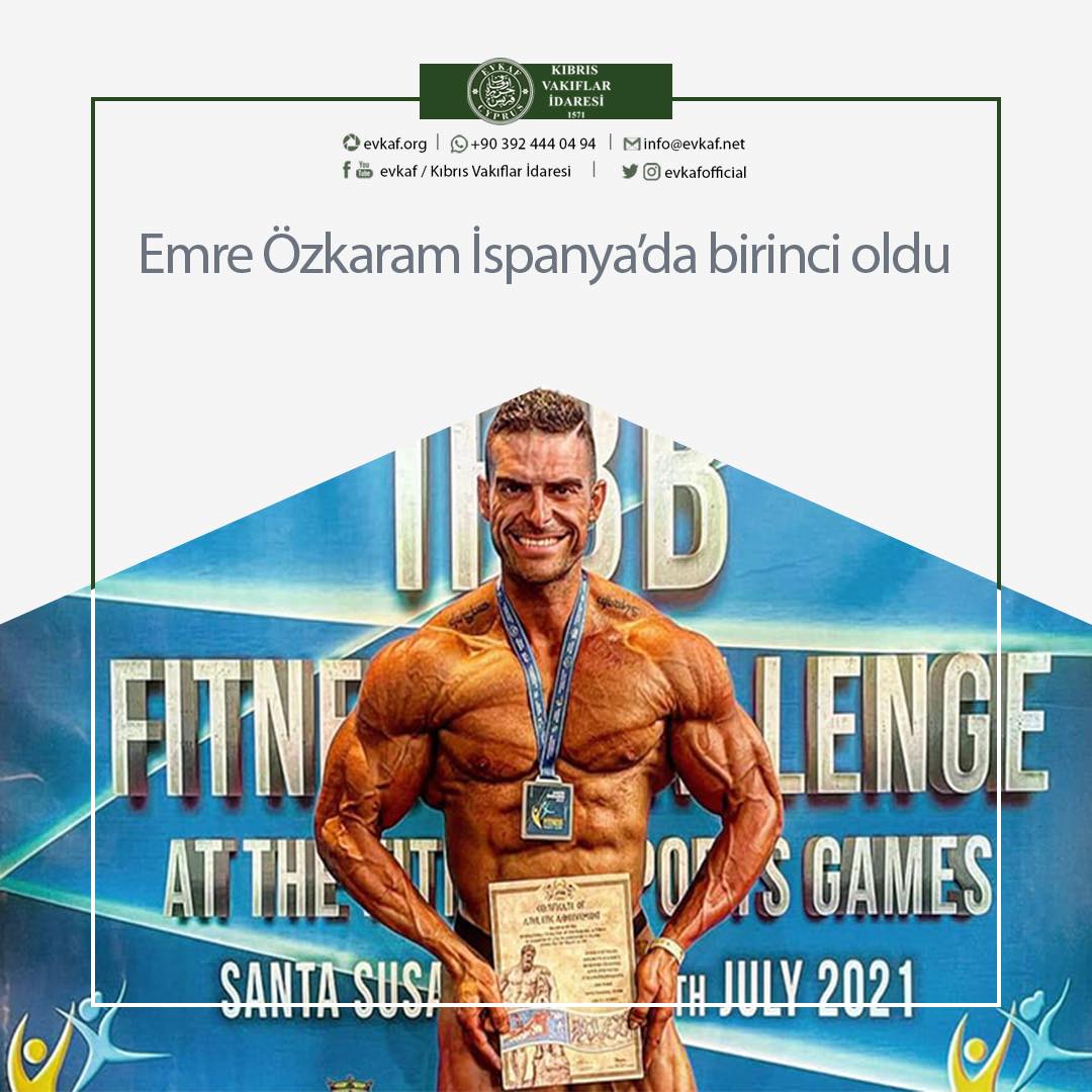 Emre Özkaram İspanya’da birinci oldu.