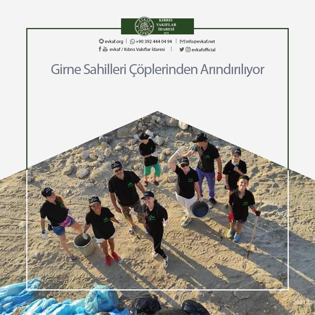 Girne Sahilleri Çöplerinden Arındırılıyor.