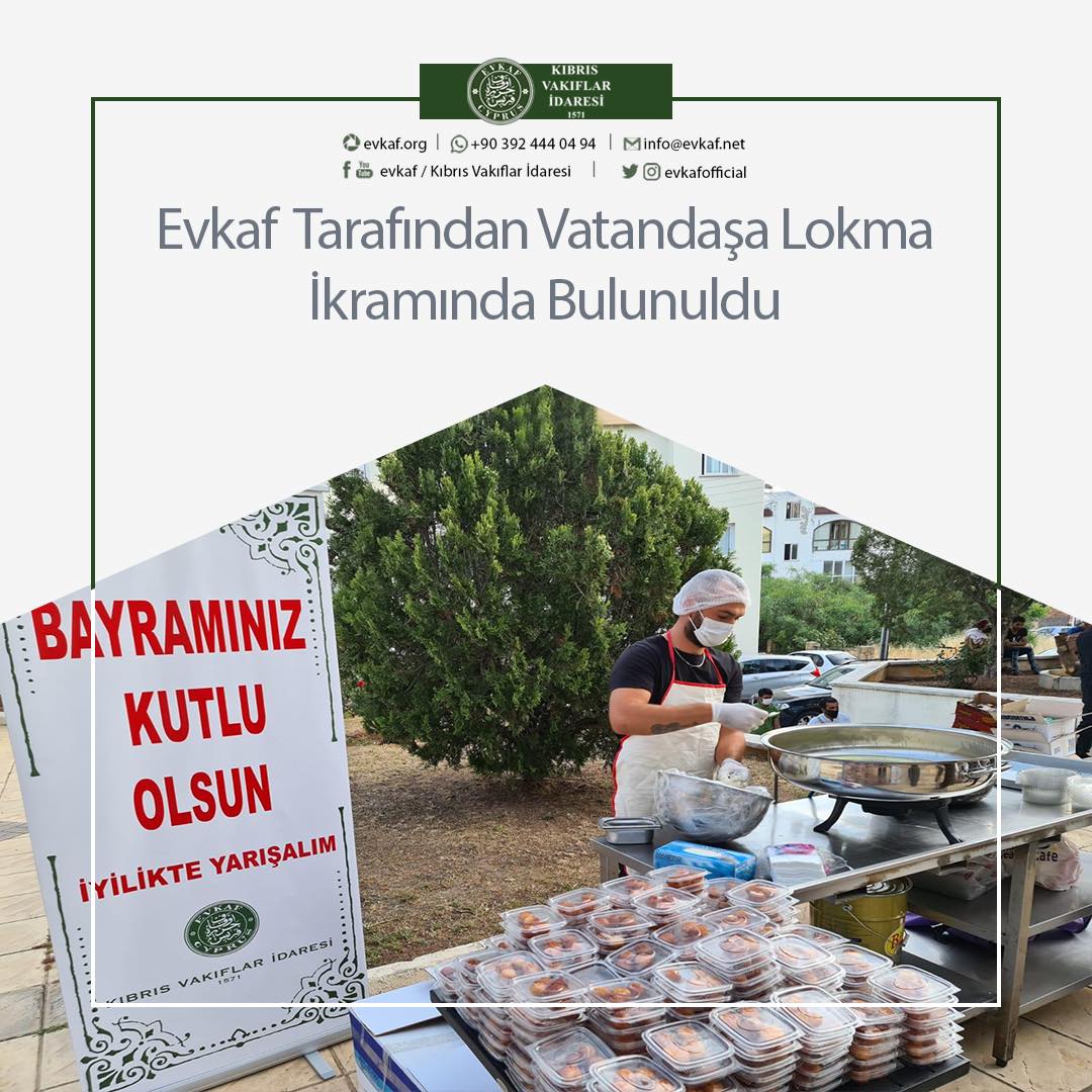 Evkaf Tarafından Vatandaşa Lokma İkramında Bulunuldu.