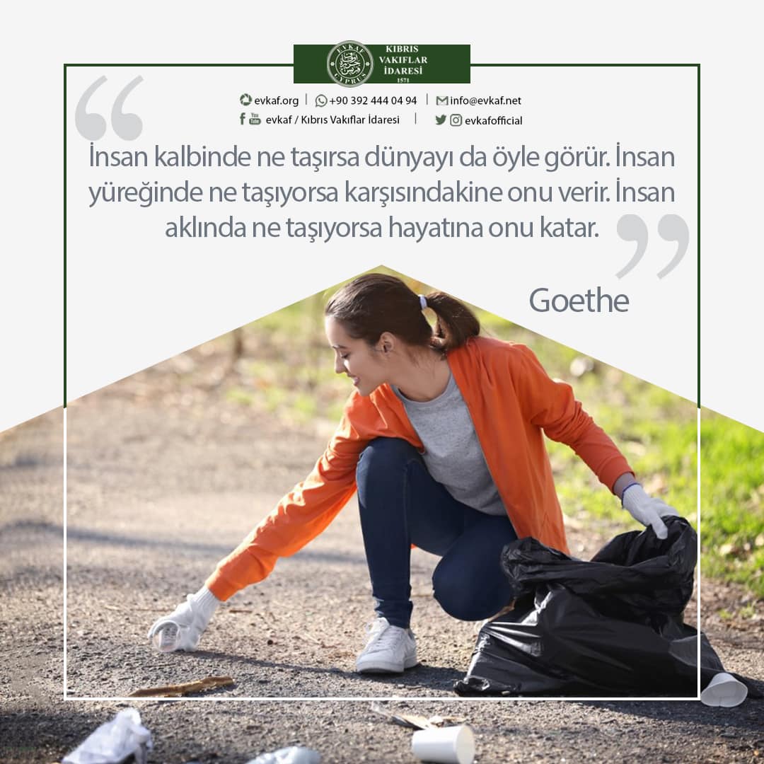 İnsan kalbinde ne taşırsa dünyayı da öyle görür.