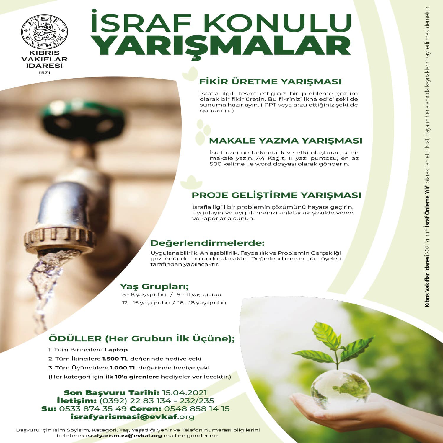 Vakıflar İdaresi’nden “İsraf” yarışmaları.