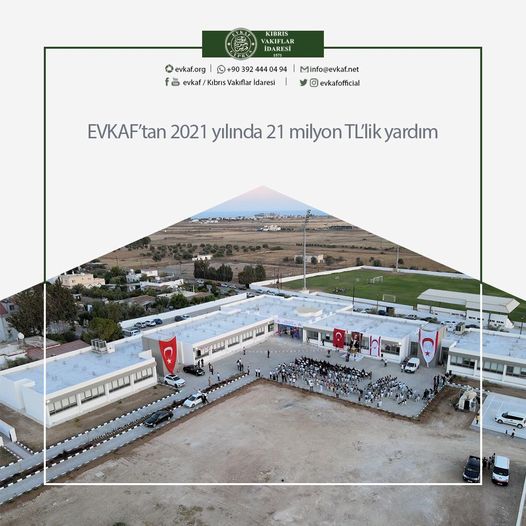 EVKAF’tan 2021 yılında 21 milyon TL’lik yardım.