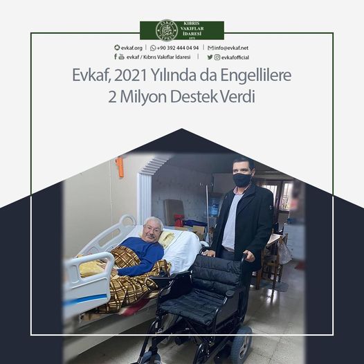 Evkaf, 2021 Yılında da Engellilere 2 Milyon Destek Verdi.