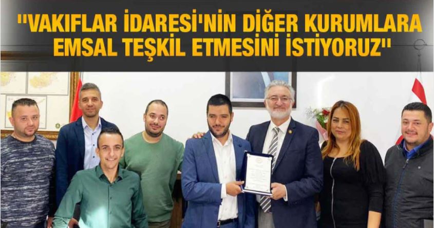Ömer Suay'dan Vakıflar İdaresi'ne teşekkür.