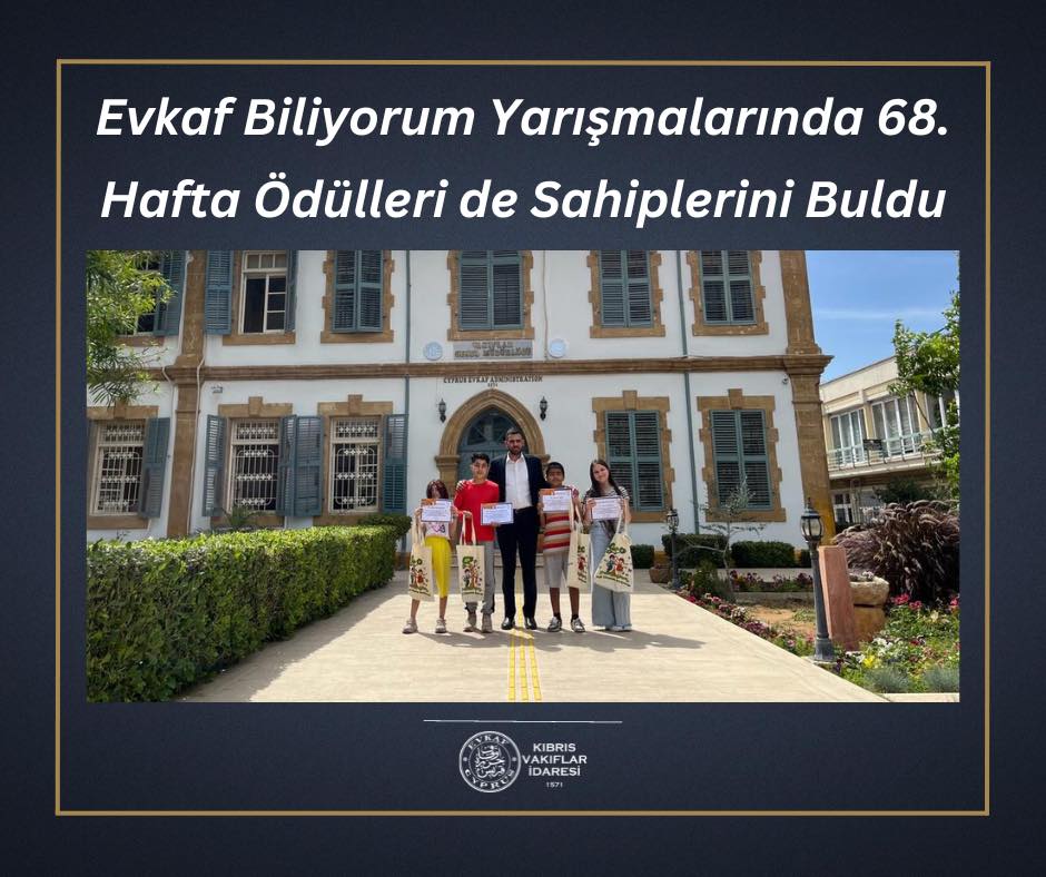 Evkaf Biliyorum Yarışmalarında 68. Hafta Ödülleri de Sahiplerini Buldu