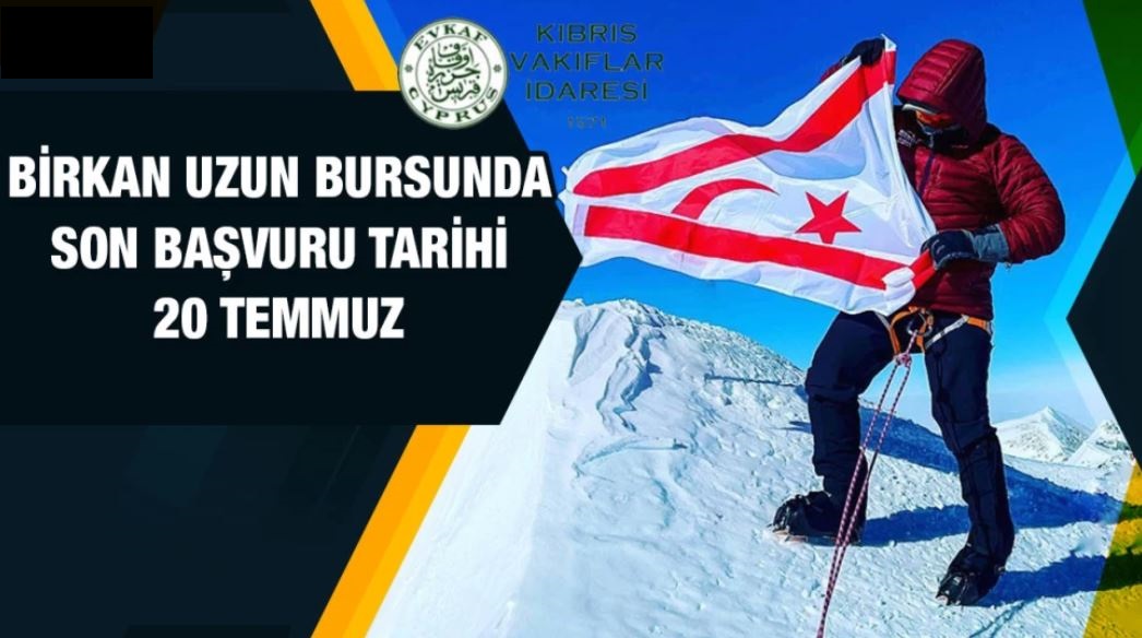 Evkaf tarafından Birkan Uzun anısına KKTC vatandaşlığı bulunan 3 üniversite öğrencisine burs sağlanacak