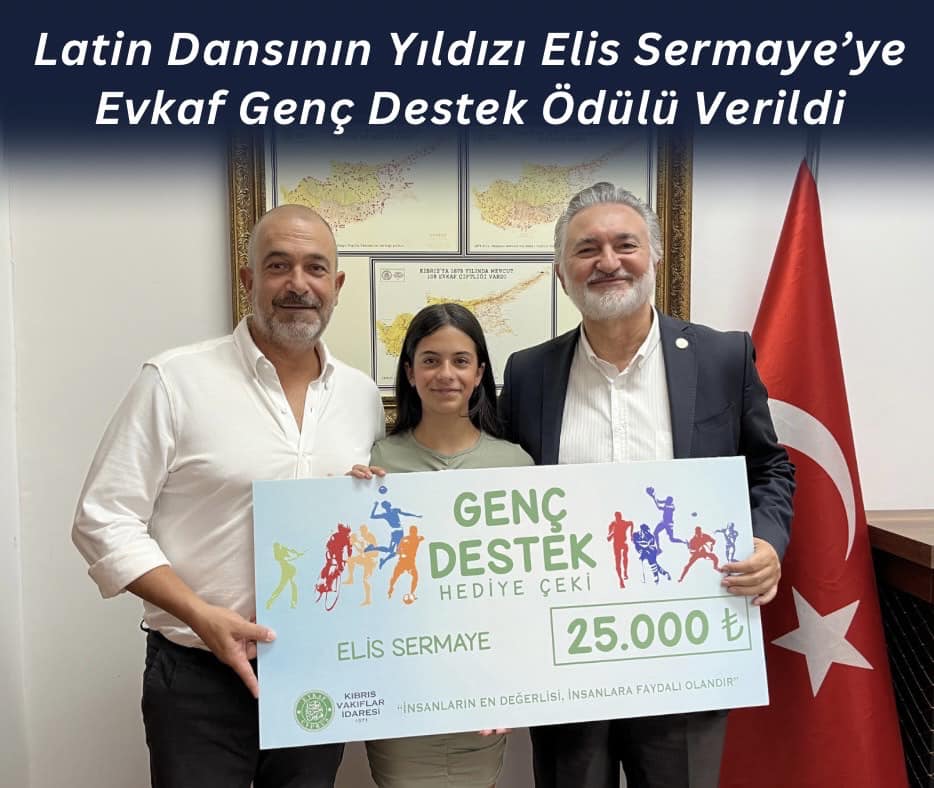Latin Dansının Yıldızı Elis Sermaye’ye Evkaf Genç Destek Ödülü Verildi