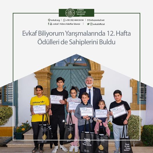 Evkaf Biliyorum Yarışmalarında 12. Hafta Ödülleri de Sahiplerini Buldu