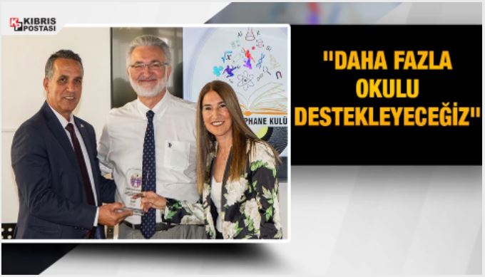 Kıbrıs Vakıflar İdaresi üç okula yeni kütüphane kazandırdı