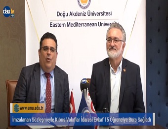 Cyprus Foundations Administration signs student scholarship agreement with EMU