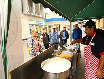 Due to the Cyprus Foundations Administration- Regaib Kandili, donuts and Turkish delight were distributed to the public.