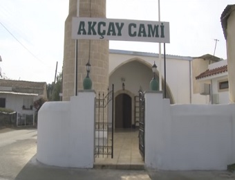 The Historical Akçay Mosque, which was restored by the Cyprus Foundations Administration
