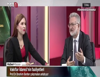 Kvi General Manager Prof. Dr. İbrahim Benter was the guest of the BRT News Desk Program.