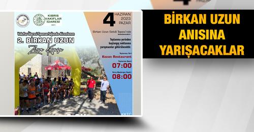 Vakıflar İdaresi sponsorluğunda 2. Birkan Uzun Zirve Koşusu Pazar günü yapılıyor