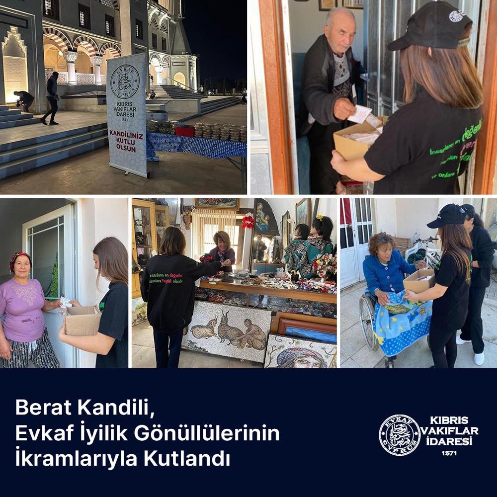 Berat Kandili, Evkaf İyilik Gönüllülerinin İkramlarıyla Kutlandı