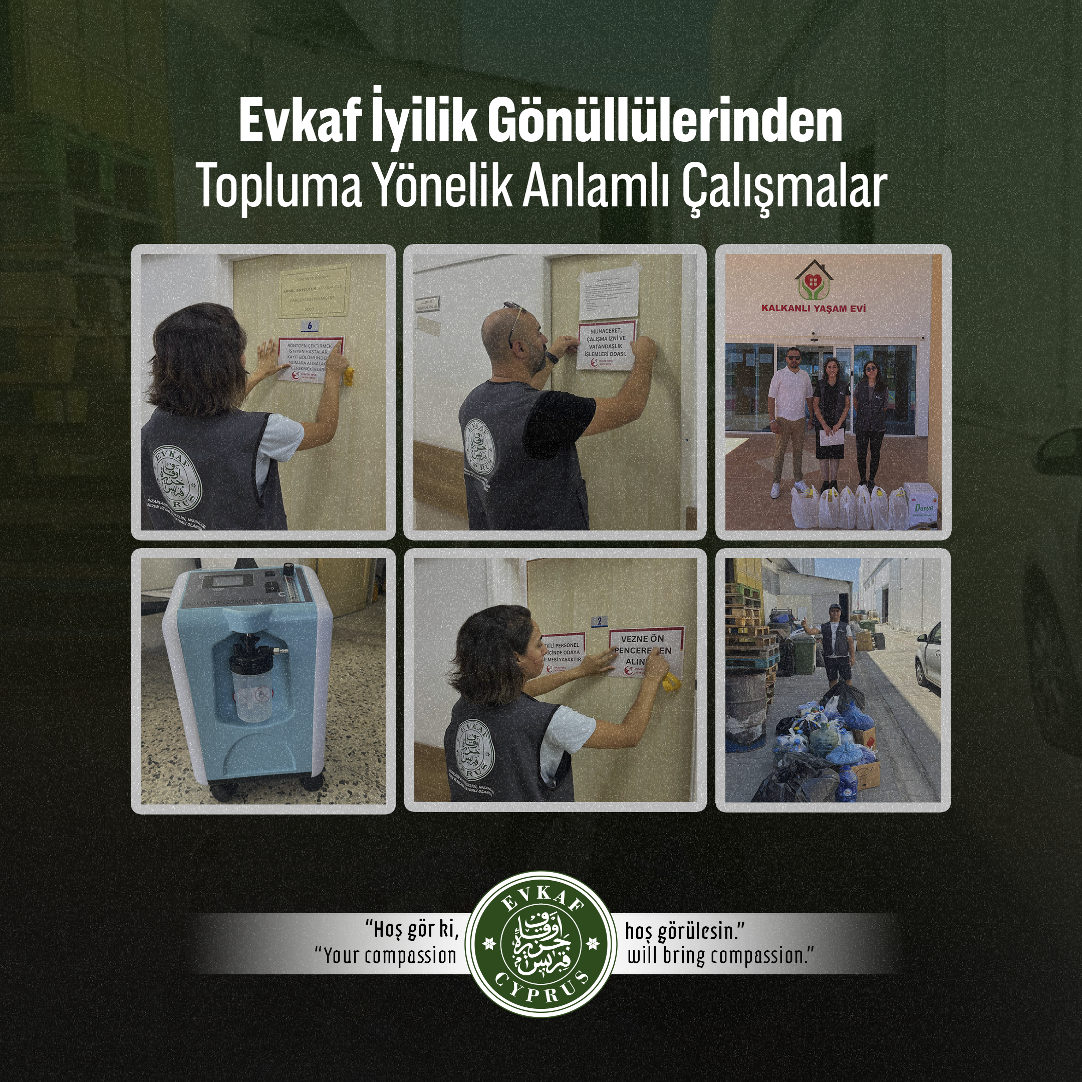 Evkaf İyilik Gönüllülerinden Topluma Yönelik Anlamlı Çalışmalar