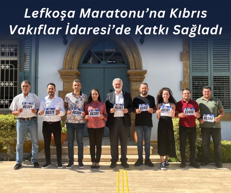 Lefkoşa Maratonu’na Kıbrıs Vakıflar İdaresi’de Katkı Sağladı