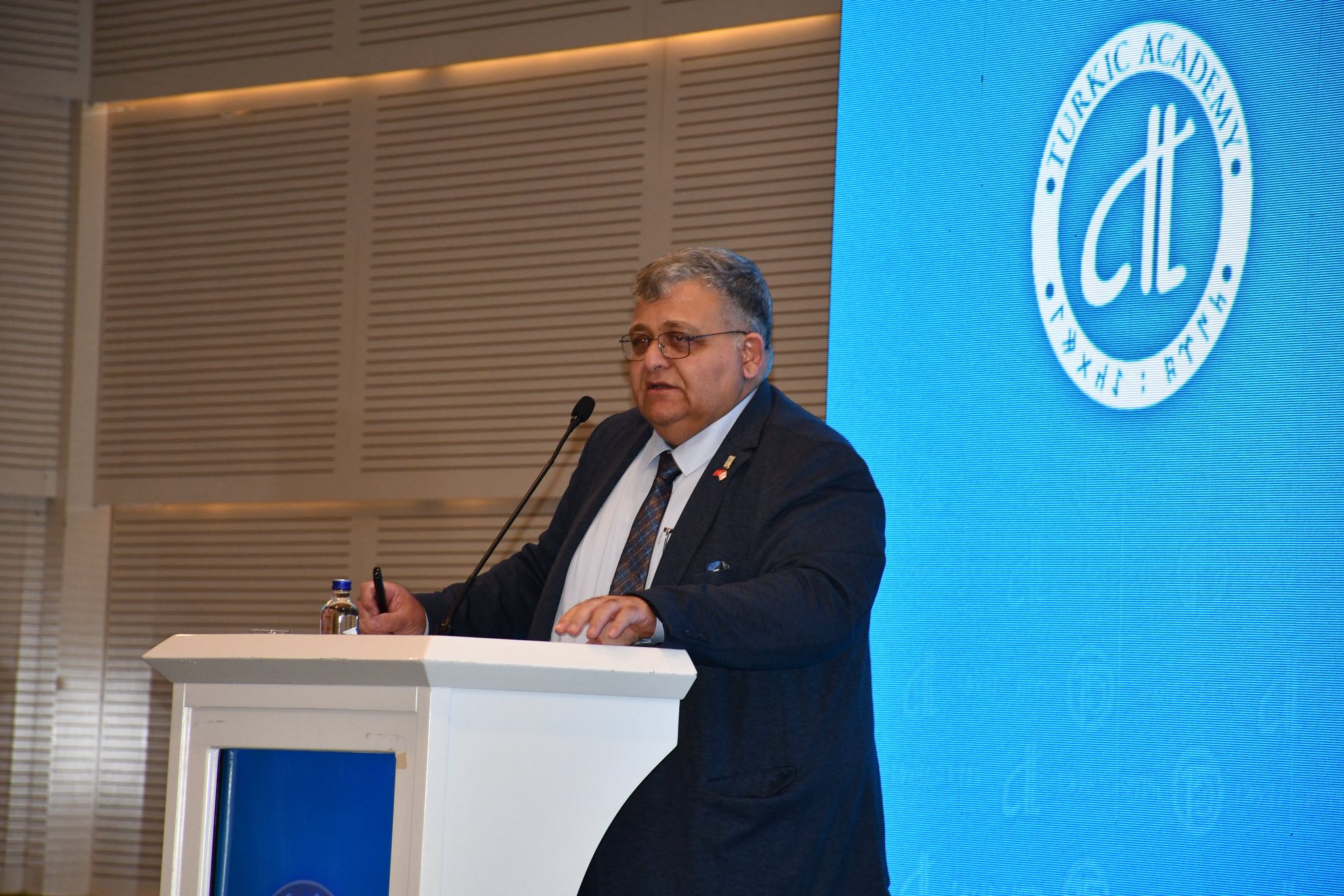 Prof. Dr. Mustafa Tümer Delivered an Important Presentation on Transportation and Energy Cooperation Between Turkic States at the 15th Anniversary Ceremony of the Turkish Academy