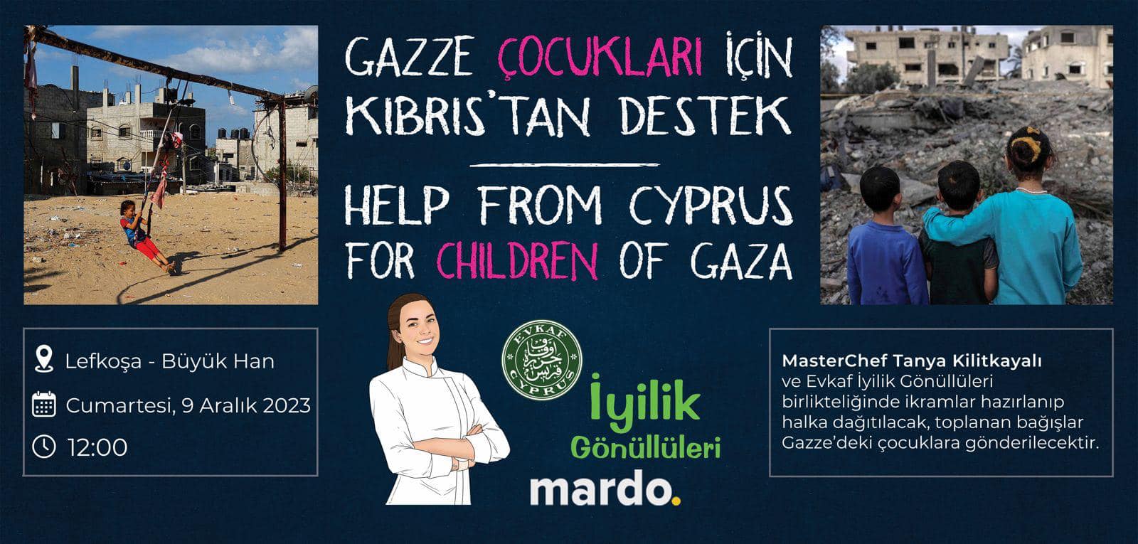 Support from Cyprus for Gaza Children