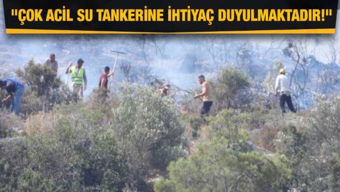 Iskele Municipality: The fire threatens the settlements in Ağıllar village