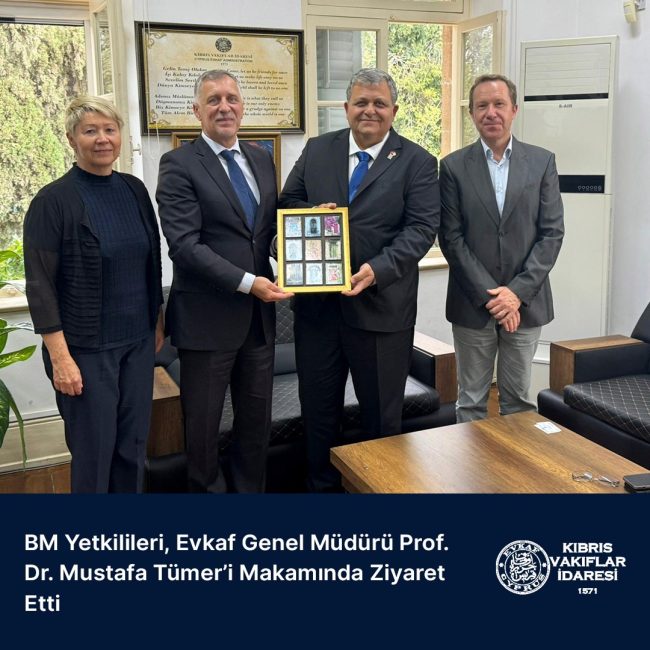 UN Officials Visit Evkaf General Director Prof. Dr. Mustafa Tümer at His Office