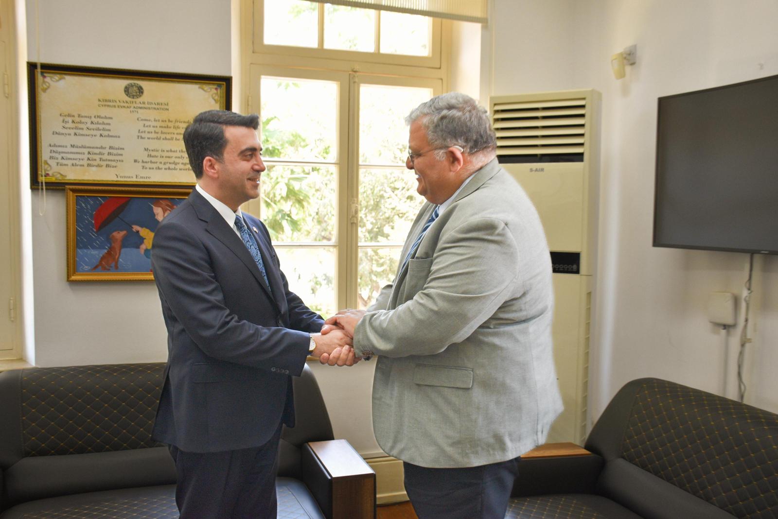 Visit of YTB President Abdulhadi Turus to the Cyprus Evkaf Administration
