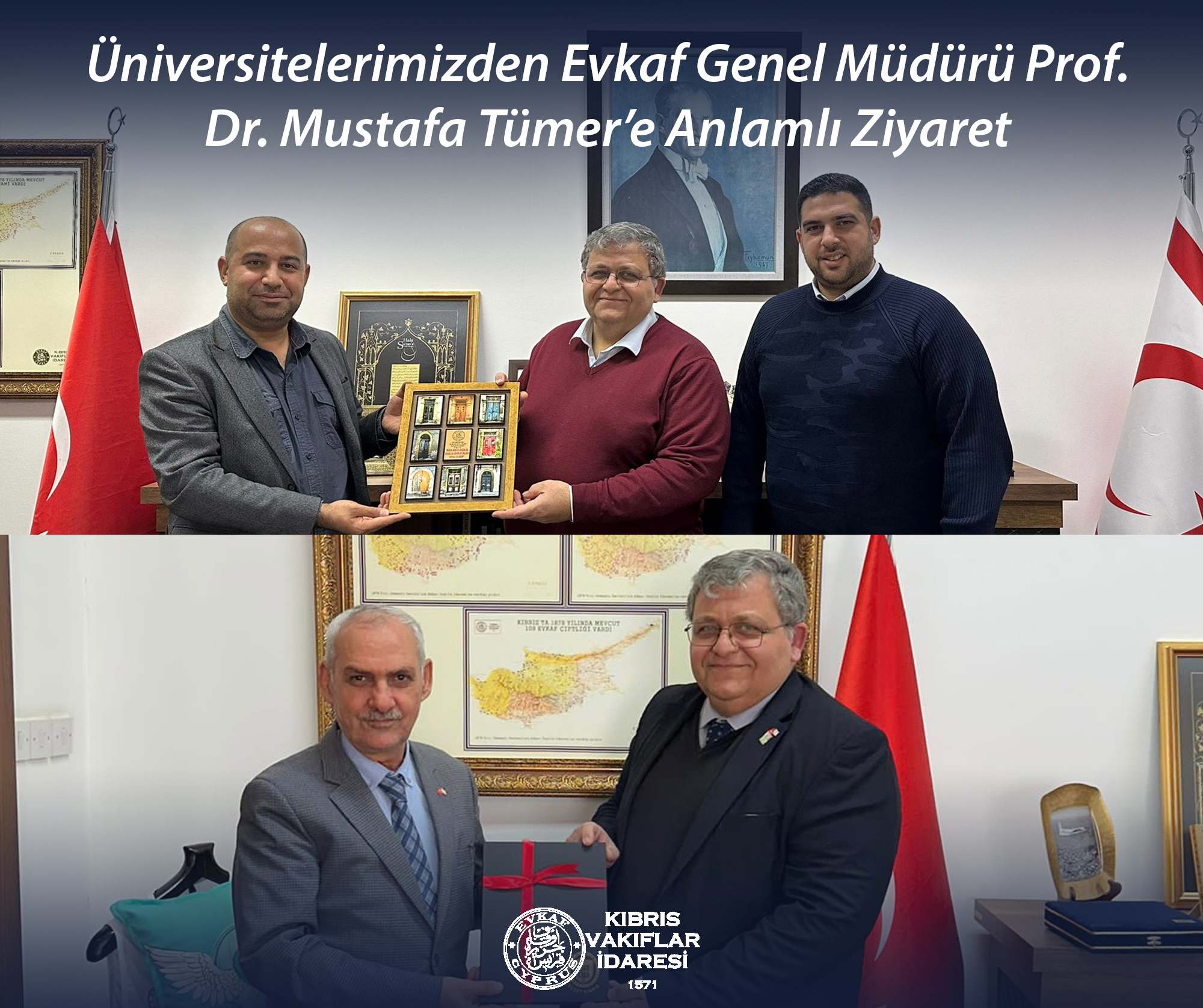 Meaningful Visit from Our Universities to Director General of Evkaf Prof. Dr. Mustafa Tümer