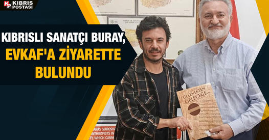 Visit to Evkaf by Cypriot Artist Buray