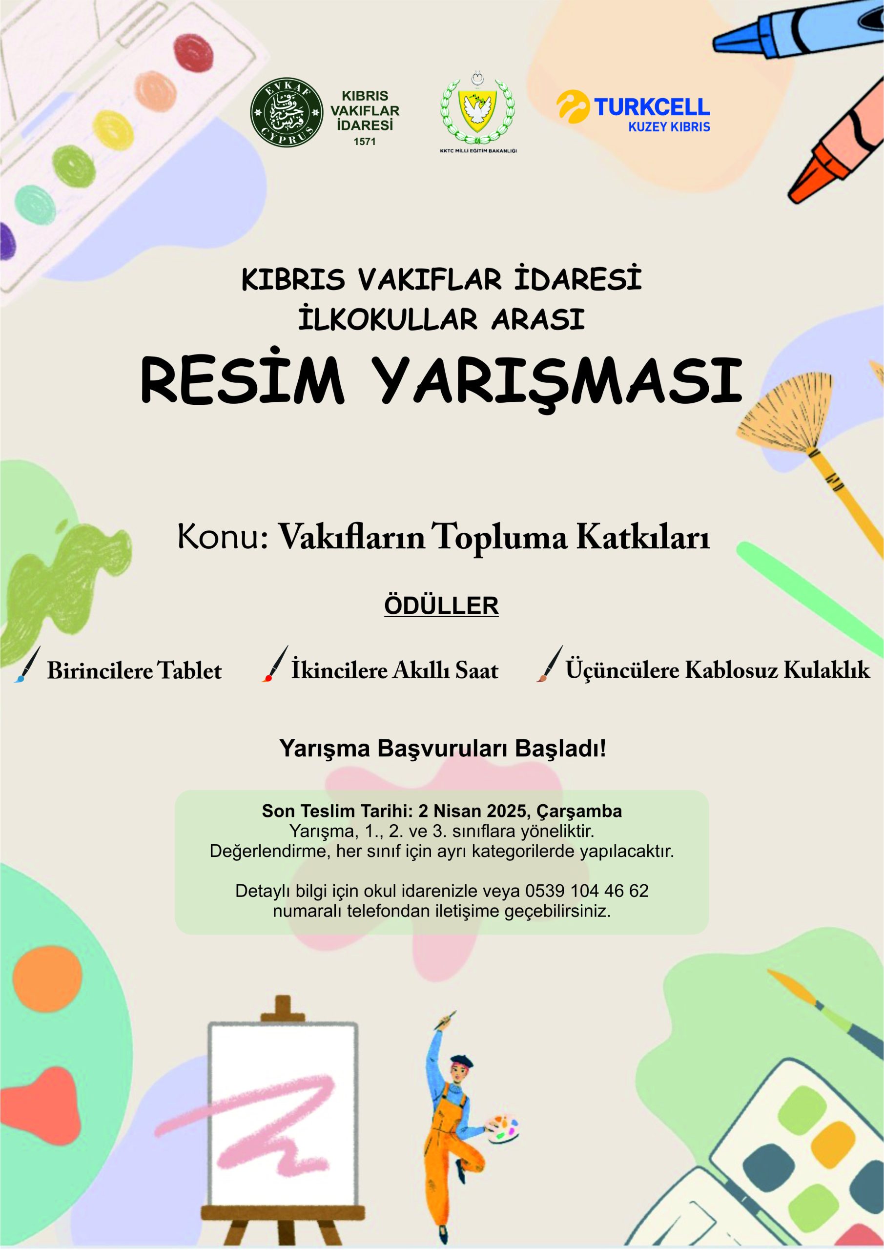 Applications for the Cyprus Foundations Administration Primary Schools Painting Competition have started!