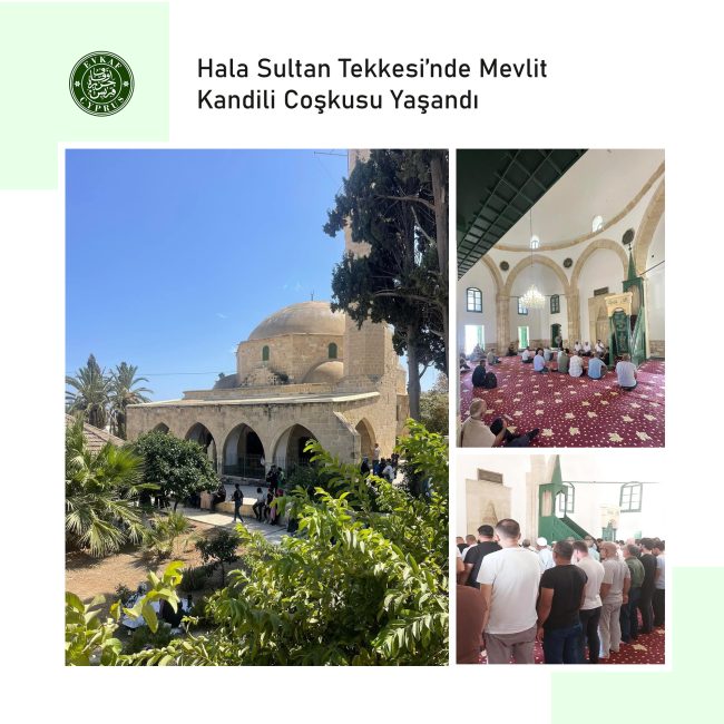 Mawlid Kandili Enthusiasm Held in Hala Sultan Lodge
