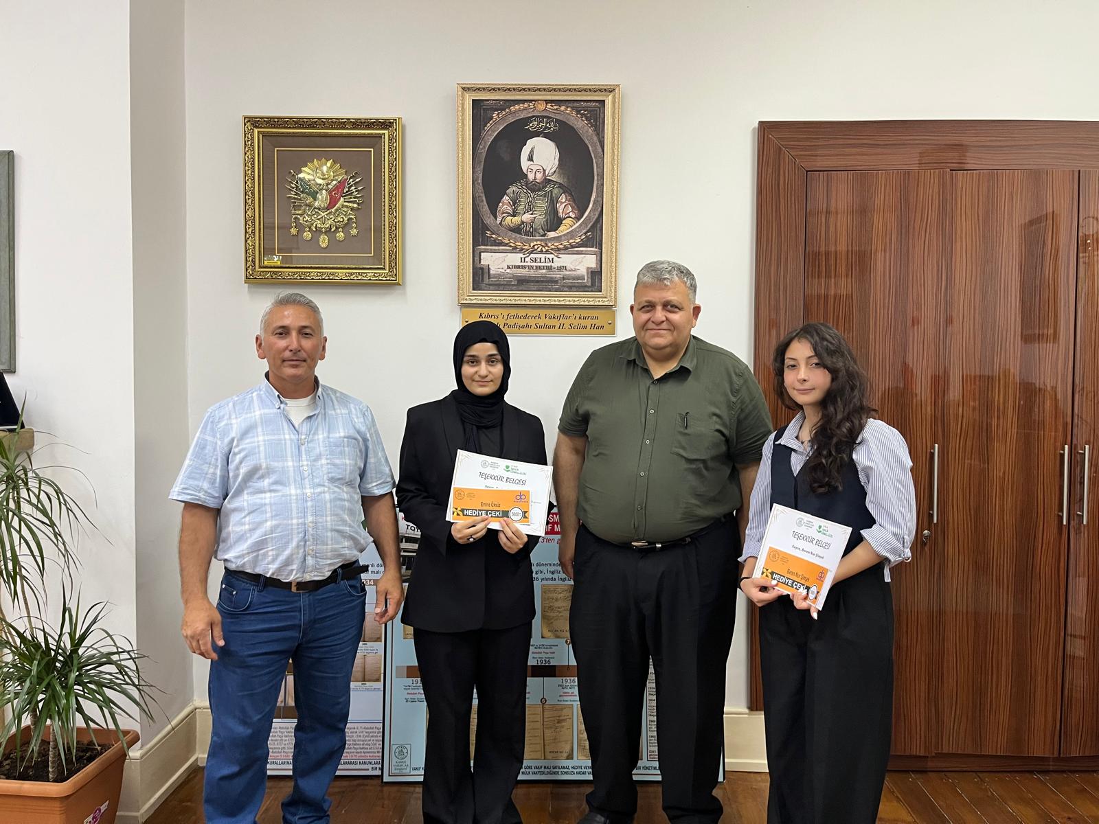Evkaf Honors Young Champions