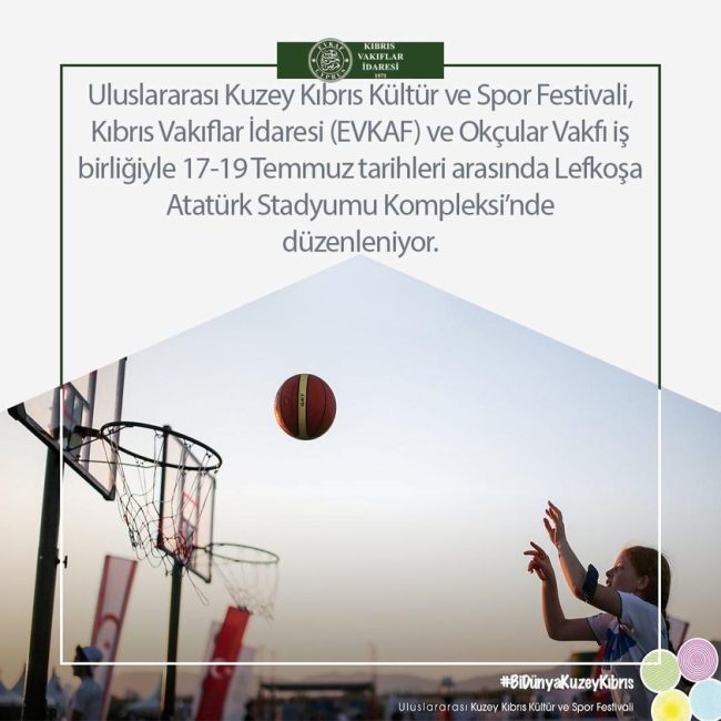 The Northern Cyprus Culture and Sports Festival is held at the Nicosia Atatürk Stadium Complex.