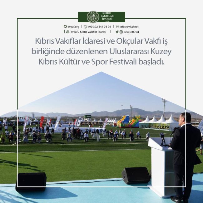 The International Northern Cyprus Culture and Sports Festival, organized in cooperation with the Cyprus Foundations Administration and the Archers Foundation, has started.