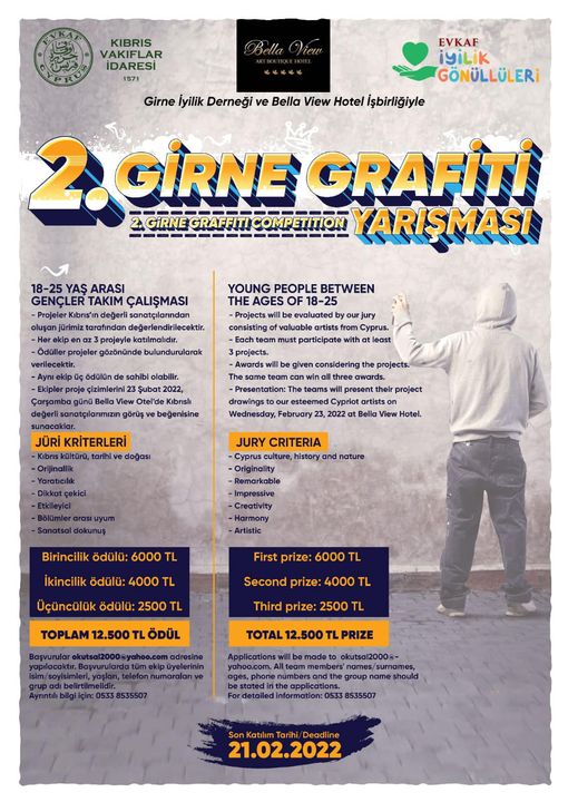 With the cooperation of Girne Kindness Association and Bella View Hotel, II. KYRENIA GRAPHITE CONTEST IS ORGANIZED.