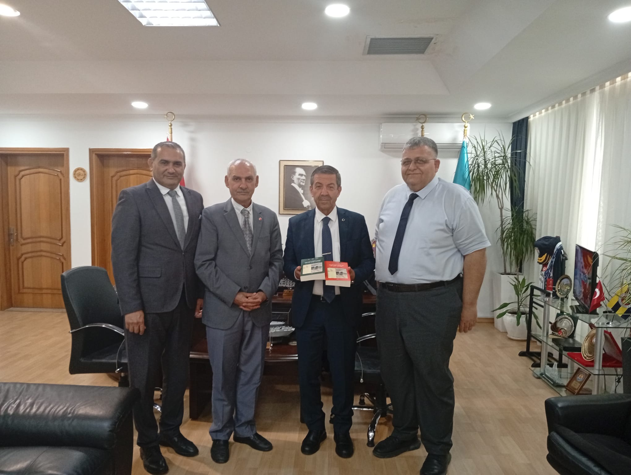 The Cyprus Evkaf Administration’s first comprehensive academic work on foundations was presented to Minister Ertuğruloğlu.